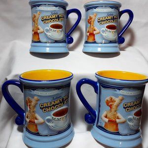 Polar Express Authentic Hot Chocolate Mugs -- Set of 4